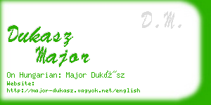 dukasz major business card